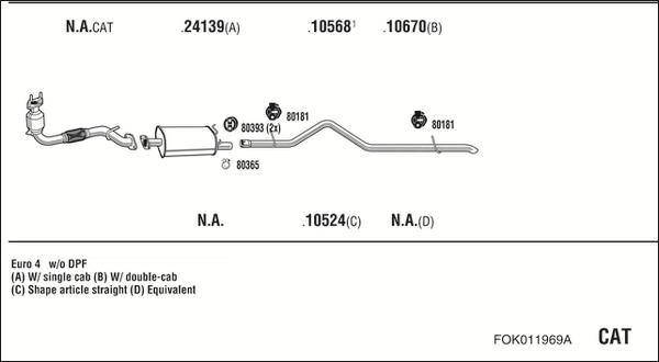 Fonos FOK011969A - Система выпуска ОГ autosila-amz.com