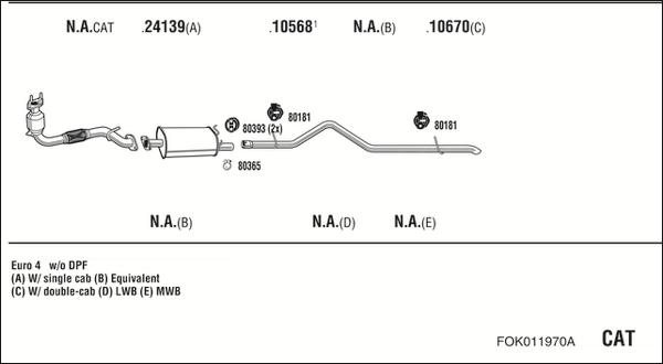 Fonos FOK011970A - Система выпуска ОГ autosila-amz.com