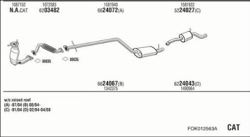 Fonos FOK012563A - Система выпуска ОГ autosila-amz.com