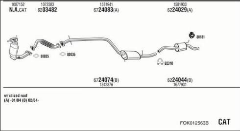 Fonos FOK012563B - Система выпуска ОГ autosila-amz.com