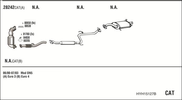 Fonos HYH15127B - Система выпуска ОГ autosila-amz.com