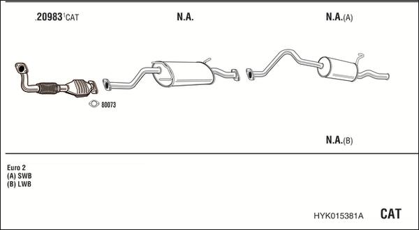 Fonos HYK015381A - Система выпуска ОГ autosila-amz.com