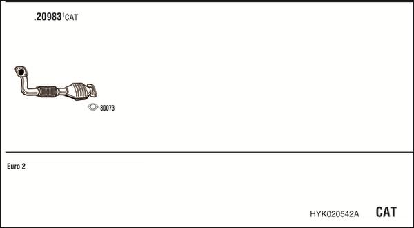 Fonos HYK020542A - Система выпуска ОГ autosila-amz.com
