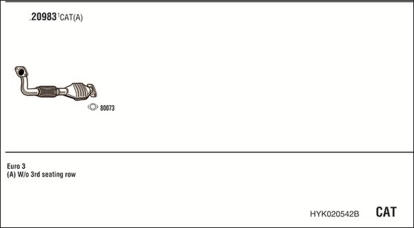 Fonos HYK020542B - Система выпуска ОГ autosila-amz.com