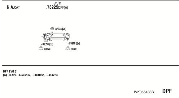 Fonos IVK056433B - Система выпуска ОГ autosila-amz.com