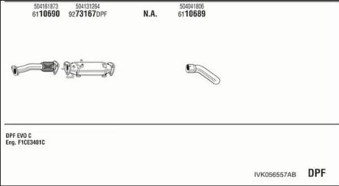 Fonos IVK056557AB - Система выпуска ОГ autosila-amz.com