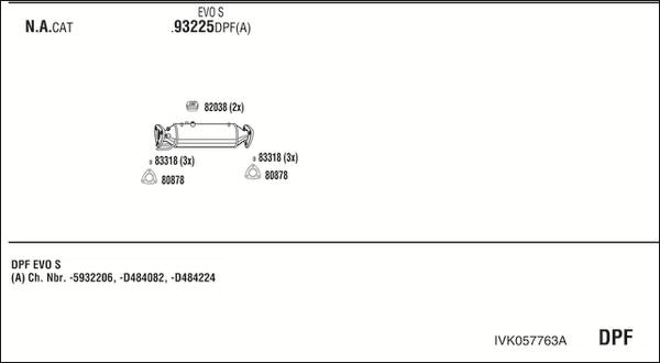 Fonos IVK057763A - Система выпуска ОГ autosila-amz.com