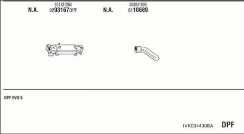 Fonos IVK034430BA - Система выпуска ОГ autosila-amz.com