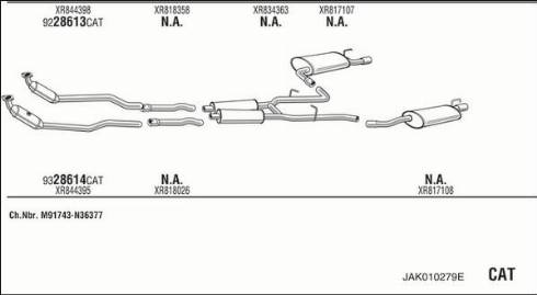 Fonos JAK010279E - Система выпуска ОГ autosila-amz.com