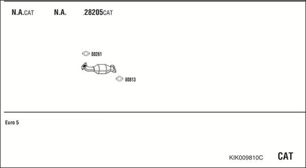 Fonos KIK009810C - Система выпуска ОГ autosila-amz.com
