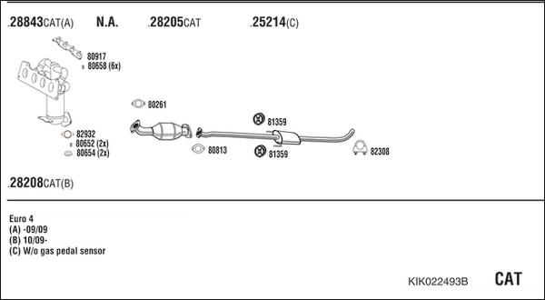 Fonos KIK022493B - Система выпуска ОГ autosila-amz.com