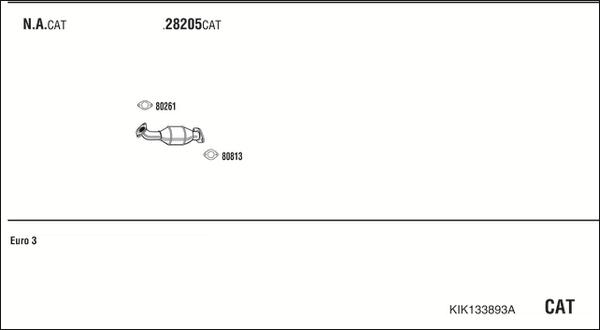 Fonos KIK133893A - Система выпуска ОГ autosila-amz.com