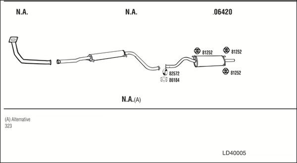 Fonos LD40005 - Система выпуска ОГ autosila-amz.com