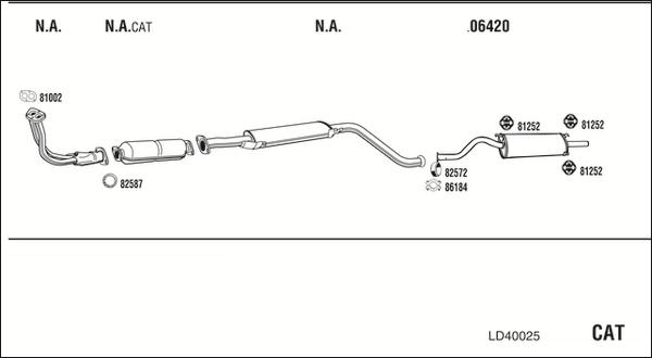 Fonos LD40025 - Система выпуска ОГ autosila-amz.com