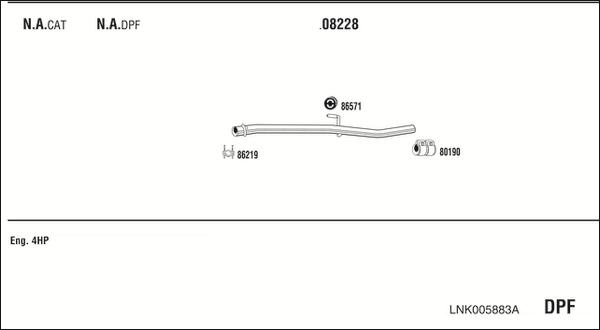 Fonos LNK005883A - Система выпуска ОГ autosila-amz.com