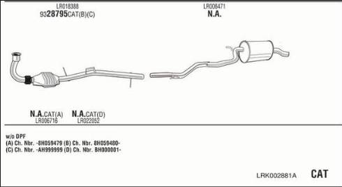 Fonos LRK002881A - Система выпуска ОГ autosila-amz.com