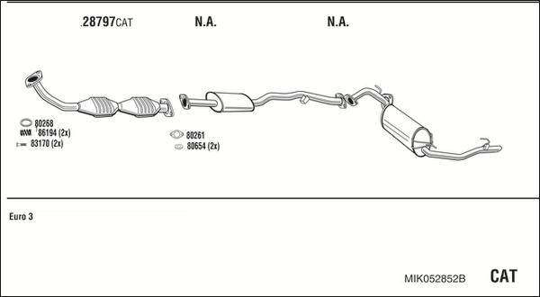 Fonos MIK052852B - Система выпуска ОГ autosila-amz.com