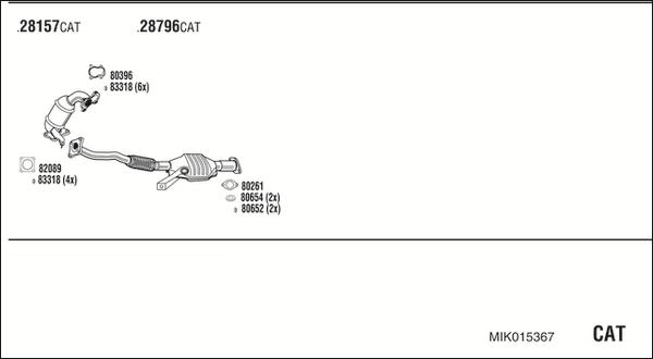 Fonos MIK015367 - Система выпуска ОГ autosila-amz.com