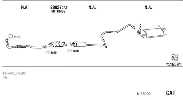 Fonos NI65002 - Система выпуска ОГ autosila-amz.com