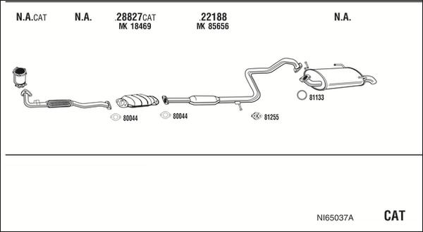 Fonos NI65037A - Система выпуска ОГ autosila-amz.com