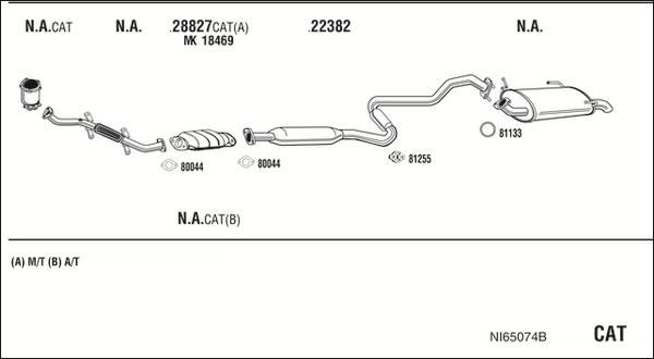 Fonos NI65074B - Система выпуска ОГ autosila-amz.com