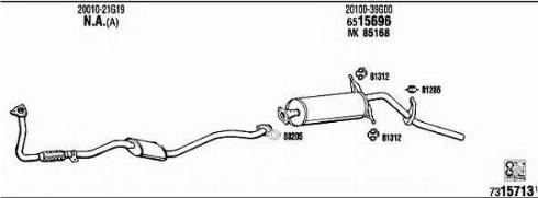 Fonos NI80705 - Система выпуска ОГ autosila-amz.com