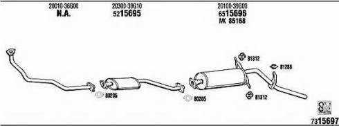 Fonos NI80702 - Система выпуска ОГ autosila-amz.com