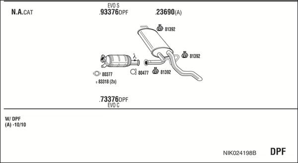 Fonos NIK024198B - Система выпуска ОГ autosila-amz.com