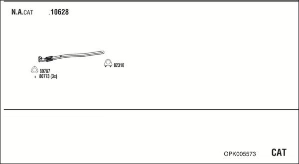 Fonos OPK005573 - Система выпуска ОГ autosila-amz.com