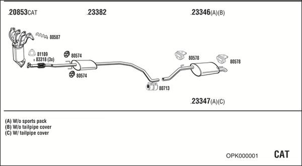 Fonos OPK000001 - Система выпуска ОГ autosila-amz.com