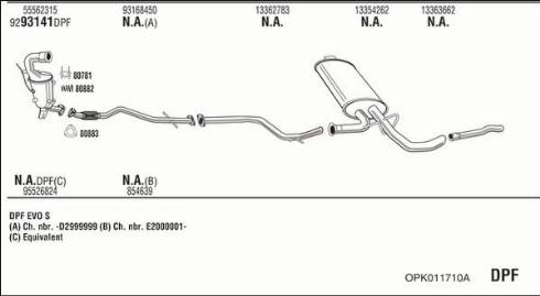 Fonos OPK011710A - Система выпуска ОГ autosila-amz.com