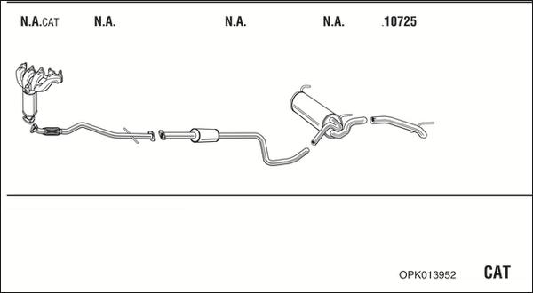 Fonos OPK013952 - Система выпуска ОГ autosila-amz.com