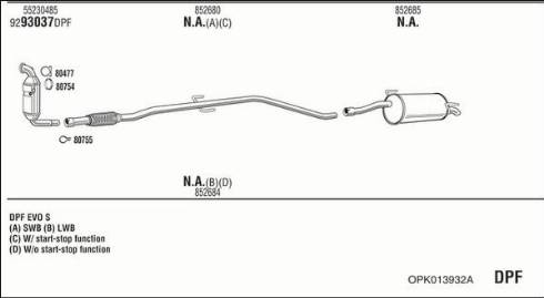 Fonos OPK013932A - Система выпуска ОГ autosila-amz.com