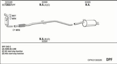 Fonos OPK013932B - Система выпуска ОГ autosila-amz.com