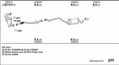 Fonos OPK033191A - Система выпуска ОГ autosila-amz.com