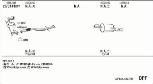 Fonos OPK029806B - Система выпуска ОГ autosila-amz.com