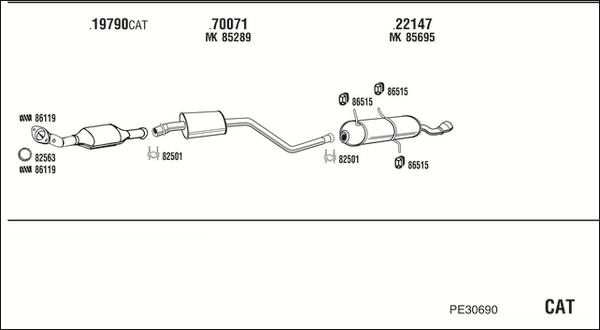 Fonos PE30690 - Система выпуска ОГ autosila-amz.com