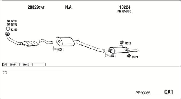 Fonos PE20065 - Система выпуска ОГ autosila-amz.com