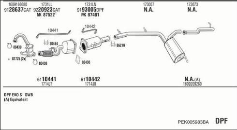 Fonos PEK005983BA - Система выпуска ОГ autosila-amz.com