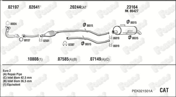 Fonos PEK021501A - Система выпуска ОГ autosila-amz.com