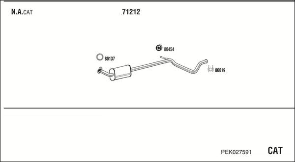 Fonos PEK027591 - Система выпуска ОГ autosila-amz.com