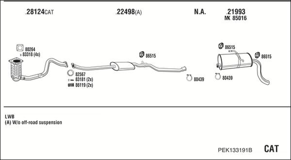 Fonos PEK133191B - Система выпуска ОГ autosila-amz.com