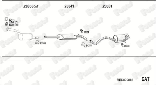 Fonos REK029987 - Система выпуска ОГ autosila-amz.com