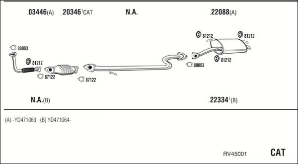 Fonos RV45001 - Система выпуска ОГ autosila-amz.com