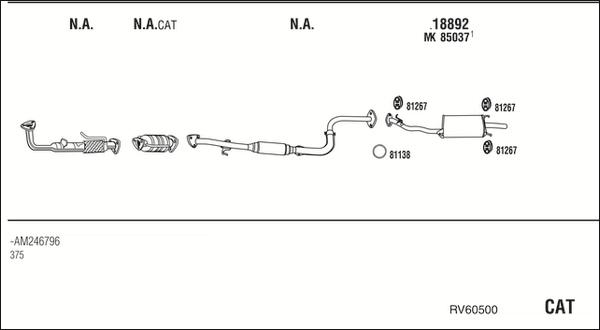 Fonos RV60500 - Система выпуска ОГ autosila-amz.com