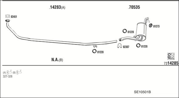 Fonos SE10501B - Система выпуска ОГ autosila-amz.com