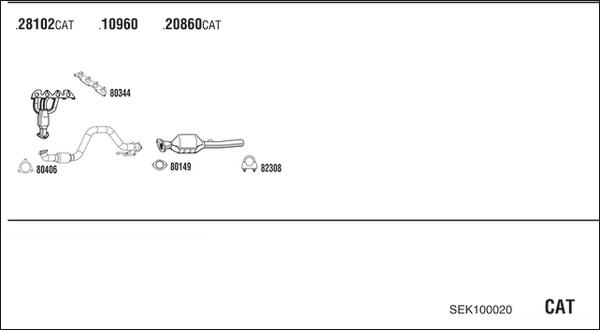 Fonos SEK100020 - Система выпуска ОГ autosila-amz.com