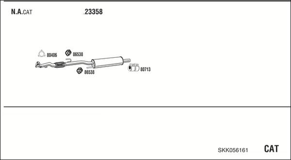 Fonos SKK056161 - Система выпуска ОГ autosila-amz.com