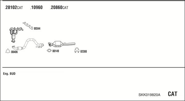 Fonos SKK019820A - Система выпуска ОГ autosila-amz.com