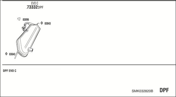 Fonos SMK032820B - Система выпуска ОГ autosila-amz.com